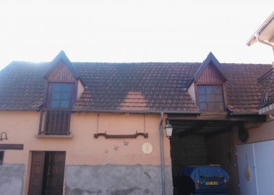 Pendant nettoyage toiture à Juillan